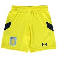 Aston Villa Home Goalkeeper Shorts 2016-17 - Kids Yellow, Yellow