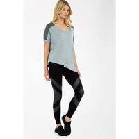 ASYMMETRIC COLOUR BLOCK T-SHIRT