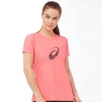 Asics Womens Graphic Running Top Camelion Rose