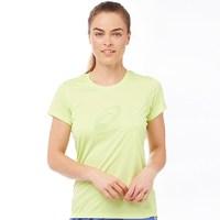 asics womens graphic running top pistachio