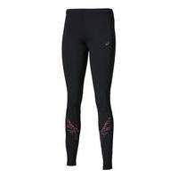 asics stripe tights womens performance blackcamelion rose