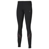 Asics Stripe Tights - Womens - Performance Black/Elderberry