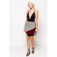 Asymmetric Insert Mini Skirt