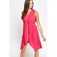 asymmetric zip front dress