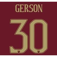 AS Roma Derby Vapor Match Shirt 2016-17 with Gerson 30 printing, N/A