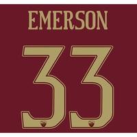 AS Roma Derby Vapor Match Shirt 2016-17 with Emerson 33 printing, N/A