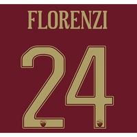 AS Roma Derby Vapor Match Shirt 2016-17 with Florenzi 24 printing, N/A
