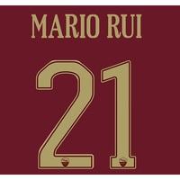 AS Roma Derby Vapor Match Shirt 2016-17 with Mario Rui 21 printing, N/A