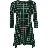 Aspen Contrast Square Swing Dress - Green