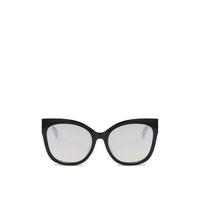 Ashleigh Black Oversized Wayfarer Sunglasses