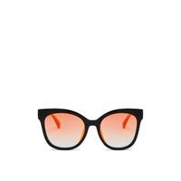 ashleigh orange oversized wayfarer sunglasses