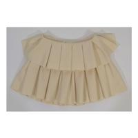 ASOS Premium Pleat Skirt Cream Size 10