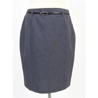 asos grey mini skirt with belt size 10