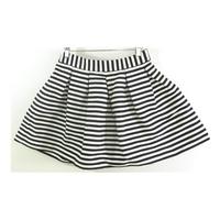 Asos Size 12 Black And White Nautical Striped Skirt
