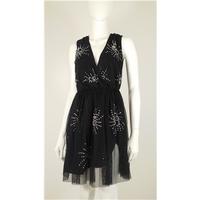 ASOS Size 8 Mini Dress Featuring A \'V\' Neck With Diamante Embellishments