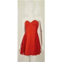 ASoS red strapless mini dress size 12