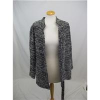 asos black white cardigan size 12