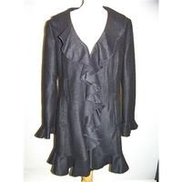 ashley brooke size 16 black smart jacket coat