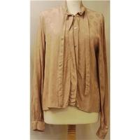 asos size 12 beige blouse