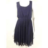 Asos Size 8 Blue Dress With Pleated Skirt