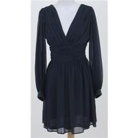 asos size 8 navy blue evening dress