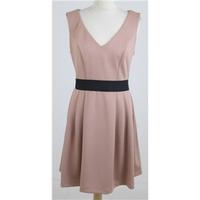 Asos, size 14 beige v-neck dress