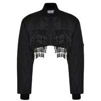 ASHLEY WILLIAMS Beaded Bra Bomber