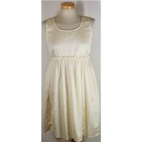 Asos - size 10 - cream - sleeveless dress