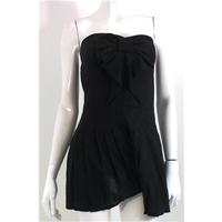 Asos Size 10 Black Strapless Dress