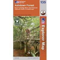 Ashdown Forest - OS Explorer Map Sheet Number 135