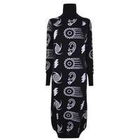 ashley williams jacquard symbol dress