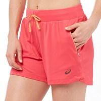 asics womens fuzex 4 inch knit running shorts azalea