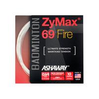 ashaway zymax 69 fire badminton string 10m set white