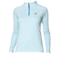 Asics Long Sleeve 1/2 Zip Top - Womens - Aqua Splash Heather