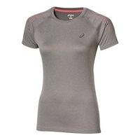 Asics Short Sleeve Stripe Tee - Womens - Shark Heather