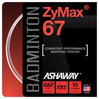 ashaway zymax badminton string single set white 067mm