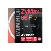 Ashaway Zymax 66 Fire Badminton String - 10m Set - White