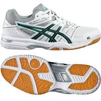 asics gel rocket 7 ladies indoor court shoes whiteblack 4 uk