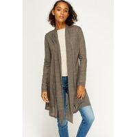 asymmetric sides open long cardigan