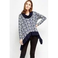 Asymmetric Printed Top