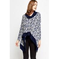 Asymmetric Printed Top