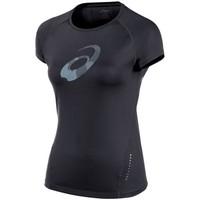 asics graphic top womens t shirt in black