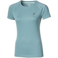 Asics SS Stripe Top women\'s T shirt in green