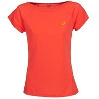 asics styled tee womens t shirt in orange