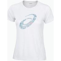 asics graphic ss tee 2 332325 0001 womens t shirt in white