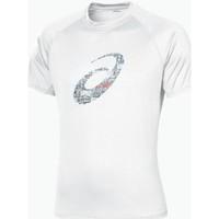 asics graphic tee 1 331315 0001 womens t shirt in white