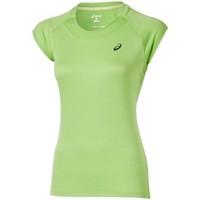 asics capsleeve top womens t shirt in multicolour