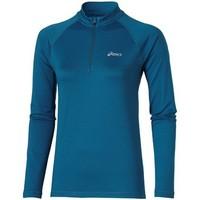 asics ess winter 12 zip womens sweater in blue