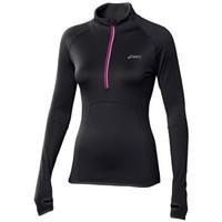 asics winter 12 zip top womens sweater in black