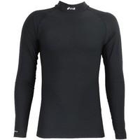 asics greene ls turtle neck top womens long sleeve t shirt in black